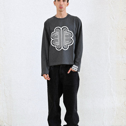 cropped longsleeve vol.1 - grey